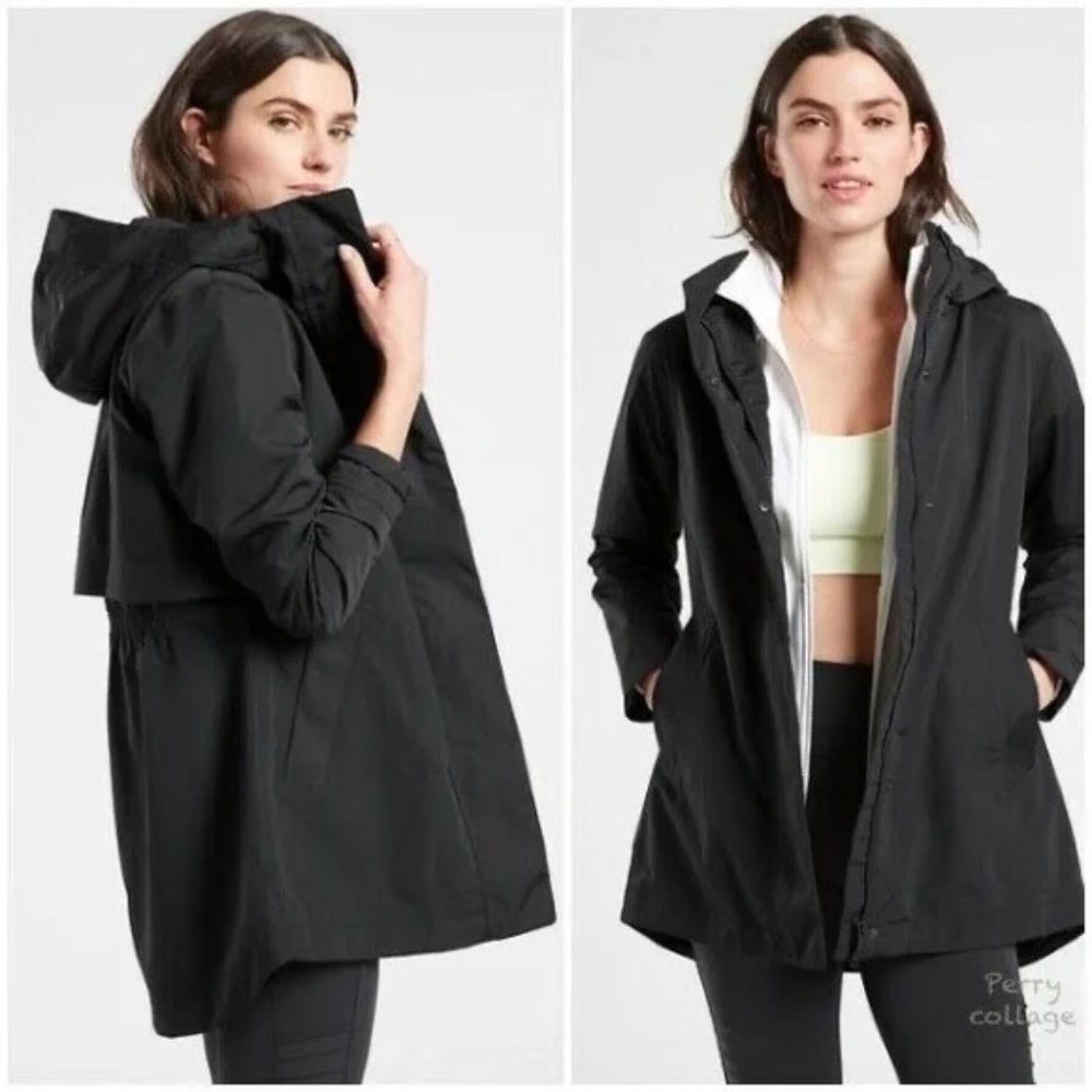 Athleta Rainout Forecast Hooded Shell Jacket XSP